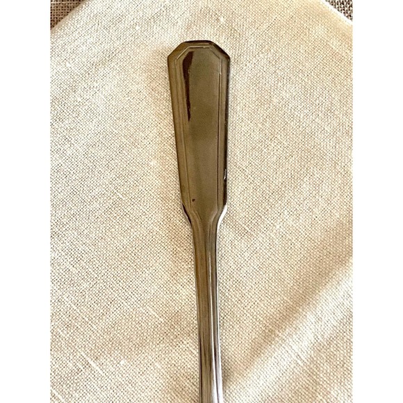 Stainless Pie Server Flatware Vintage Glossy Korea Pierced - Picture 2 of 6